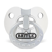 Battle Sports Binky Oxygen Football Mouthguard - Chrome Silver