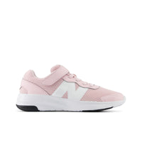 New Balance 578 v1 Youth Bungee Lace Running Shoes With Top Strap - Rose Sugar/White