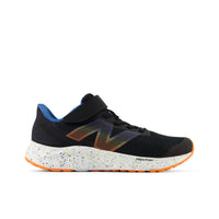 New Balance Fresh Foam Arishi V4 Bungee Lace with Top Strap Youth Running Shoes - Black/Blue Agate