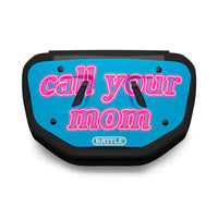 Battle Sports Chrome Football Back Plate - Call Your Mom
