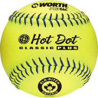 Balle De Balle Lente SPO Hot Dot 12 po De Worth - Paquet de 12