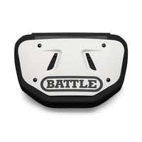 Battle Sports Adult Football Back Plate - White/Black