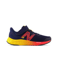 New Balance Fresh Foam Arishi V4 Bungee Lace with Top Strap Youth Running Shoes - Team Navy/Red