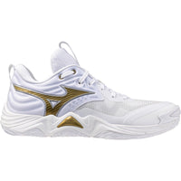 Mizuno Wave Momentum 4 Elite Women's Volleyball Shoes - White/Gold