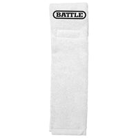 Battle Sports Football Towel - White