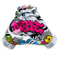 Battle Sports Triple Threat Football Receiver Gloves - Graffiti