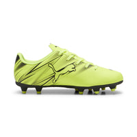 Puma Attacanto FG/AG Youth Soccer Cleats - Electric Lime/Black