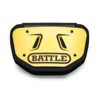 Battle Sports Chrome Football Back Plate - Gold/Black