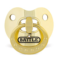 Battle Sports Binky Oxygen Football Mouthguard - Chrome Gold