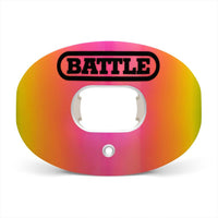 Battle Sports Iridescent Oxygen Football Mouthguard - Yellow/Red