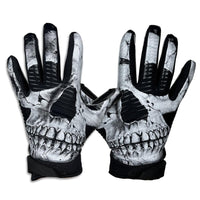 Battle Sports Skullface Doom 1.0 Receiver Gloves -  Black/White