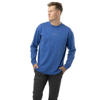 Bauer Center Ice Acid Wash Long Sleeve Senior Tee - Blue