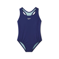 Speedo Solid Racerback Girls' One Piece Swimsuit