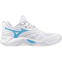 Mizuno Wave Momentum 4 Pro Women's Volleyball Shoes - White/Baby Blue