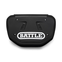 Battle Sports Youth Football Back Plate - Black/White