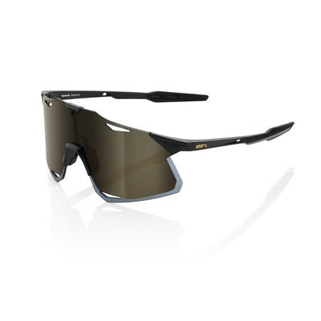 100%, 100% - HYPERCRAFT Matte Black - Soft Gold Mirror Lens