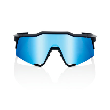 100%, 100% - SPEEDCRAFT Matte Black - HiPER Blue Multilayer Mirror Lens