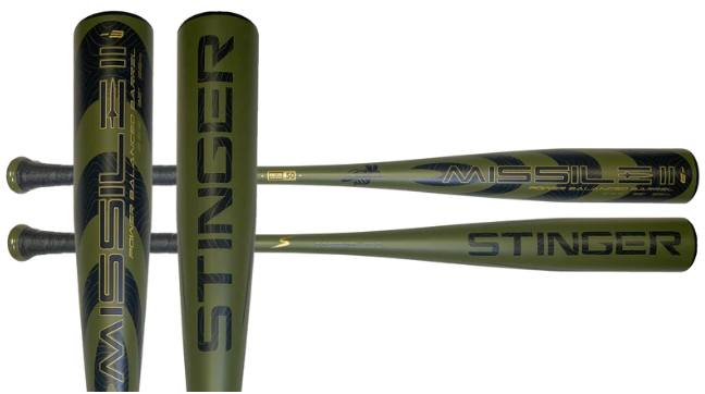 Stinger, 2022 Stinger Missile 2 Aluminum BBCOR -3 Baseball Bat